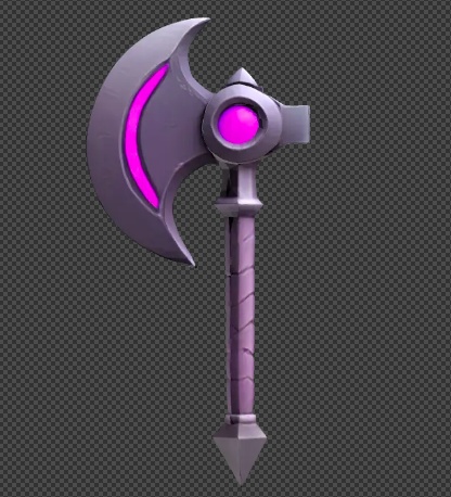 【3Dモデル 武器】闇の斧 / ファンタジー / ダーク / ゲーム素材