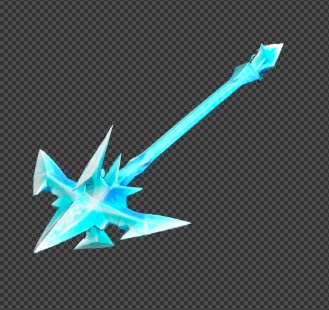 【3Dモデル 武器】氷の槍 / ファンタジー / RPG / ゲーム素材