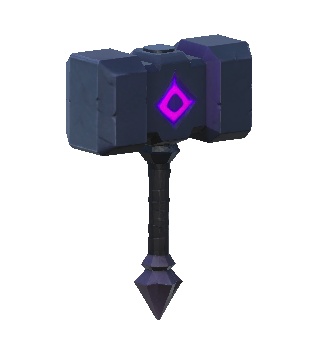【3Dモデル 武器】闇のハンマー/ダーク/ファンタジー/ゲーム素材