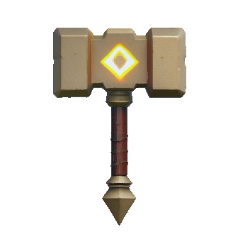 【3Dモデル 武器】光のハンマー/雷/ファンタジー/RPG/ゲーム素材