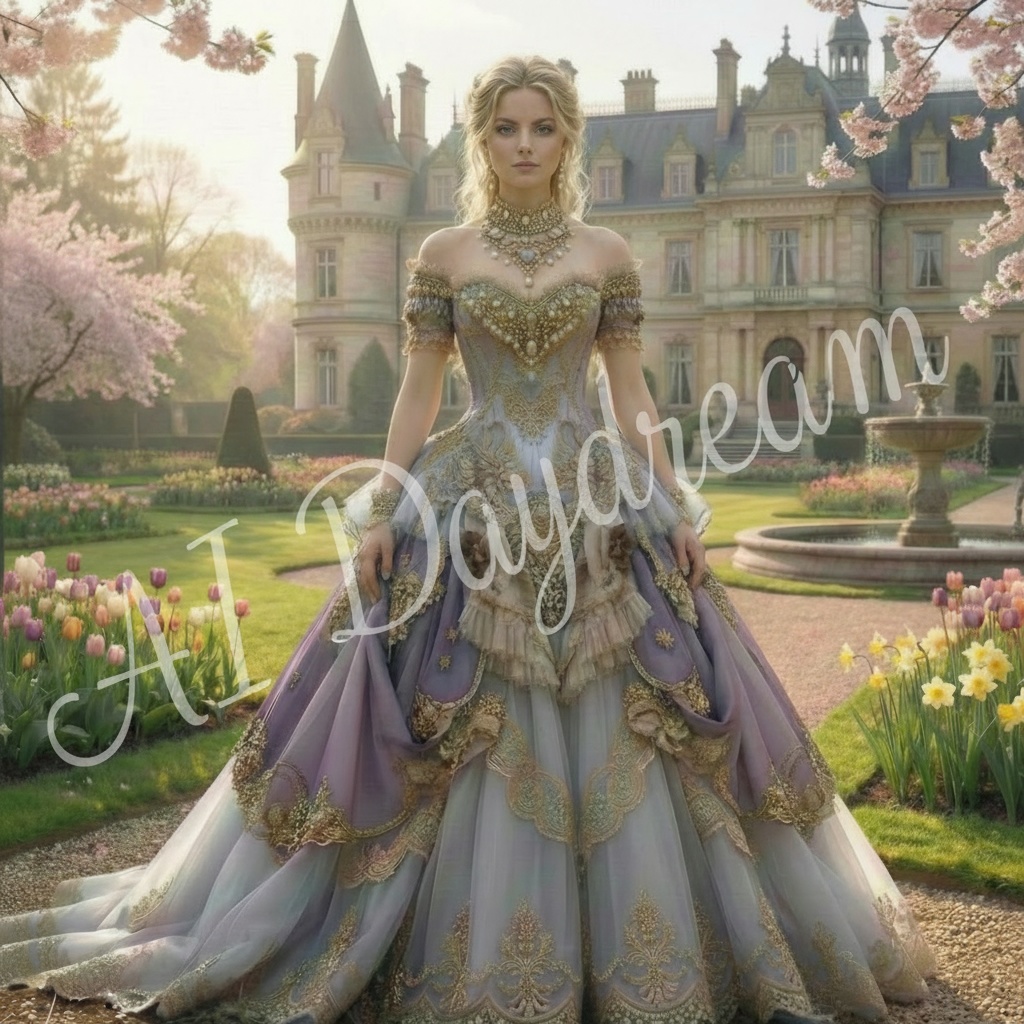 AI画像 Spring ~ Palace of Cherry Blossoms ~ No.3 桜の花の宮殿 1枚