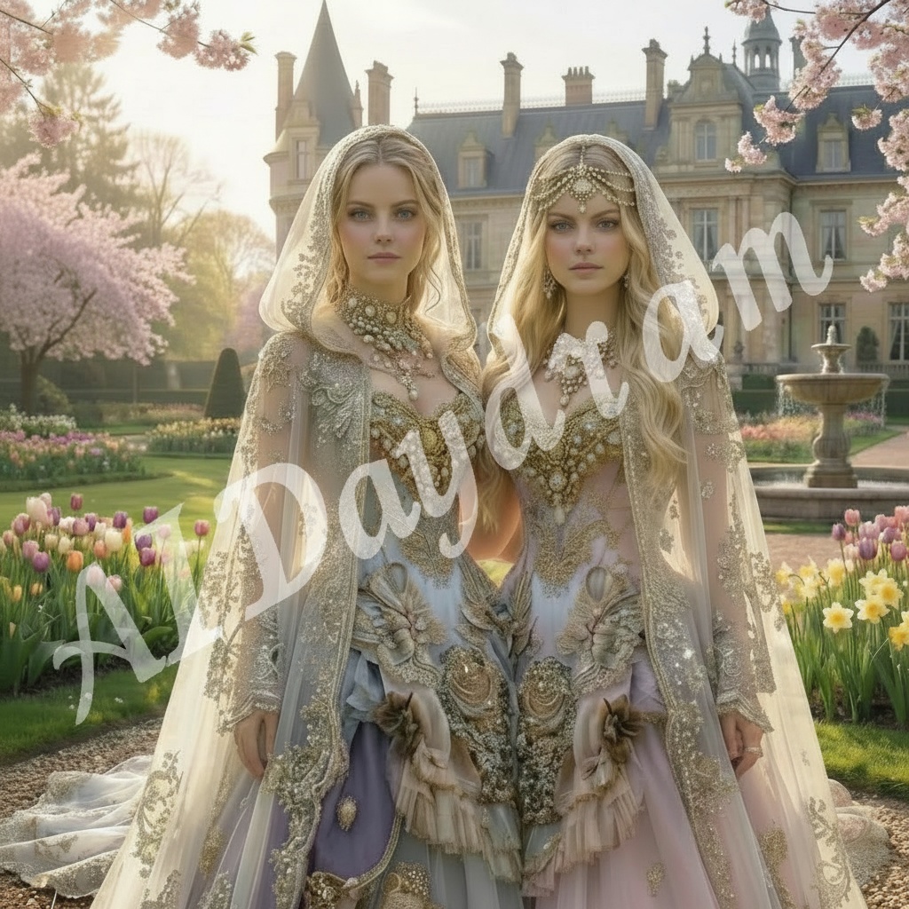 AI画像 Spring ~ Palace of Cherry Blossoms ~ No.5 桜の花の宮殿 1枚