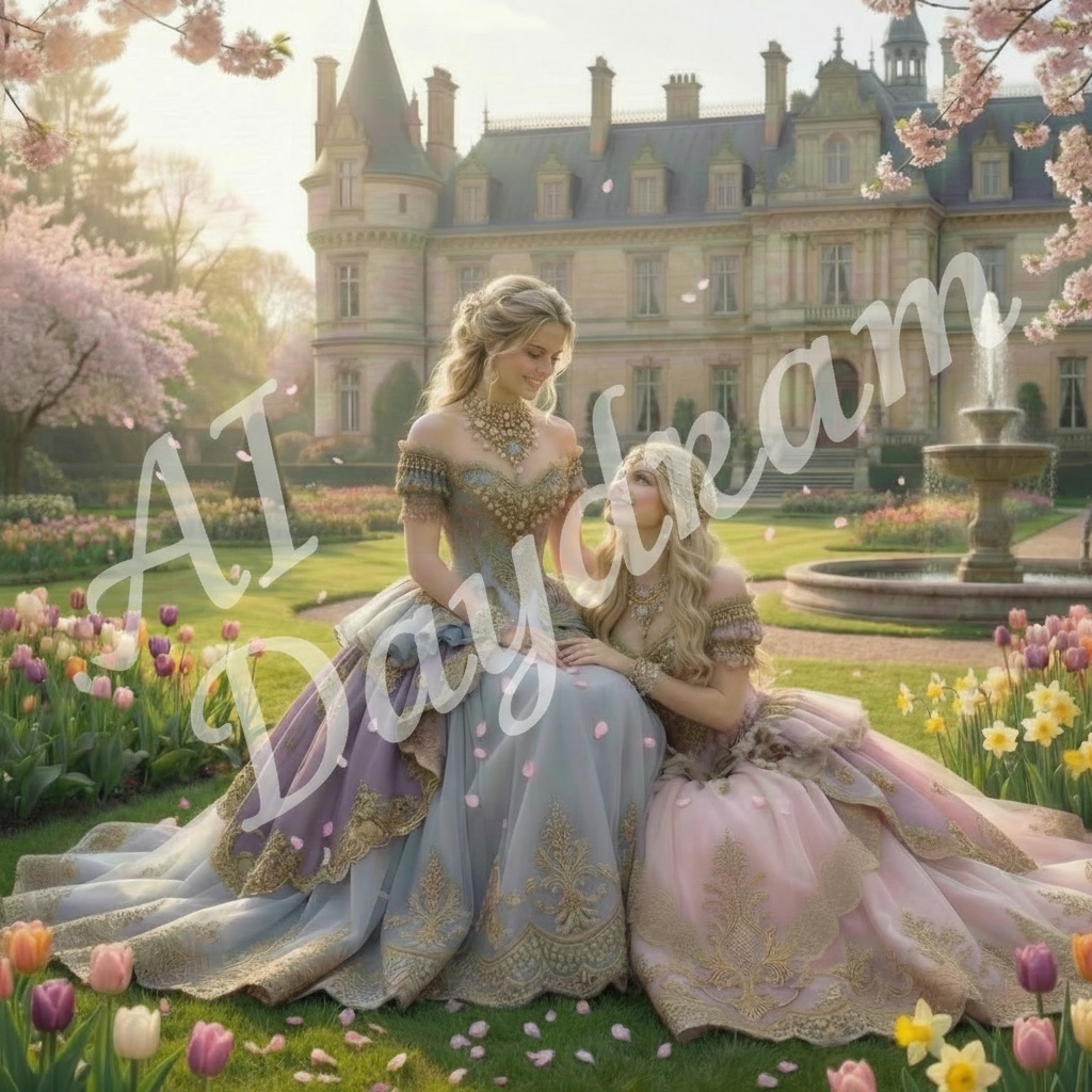 AI画像 Spring ~ Palace of Cherry Blossoms ~ No.7 桜の花の宮殿 1枚