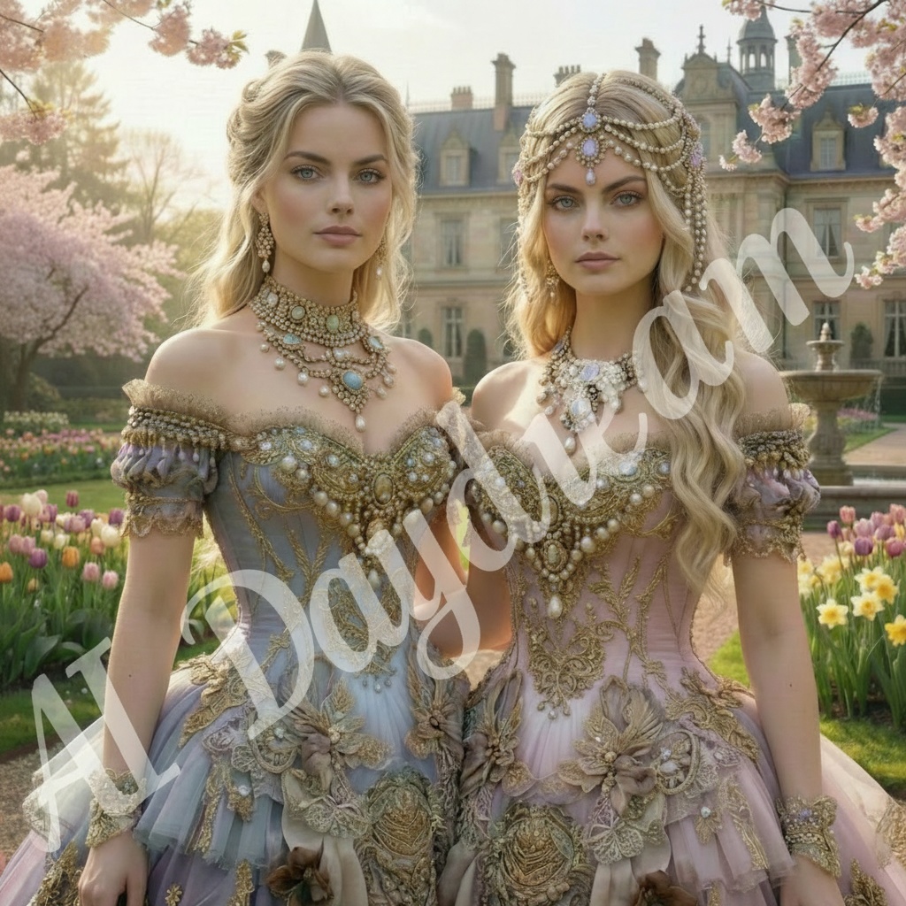 AI画像集 Spring ~ Palace of Cherry Blossoms ~ 桜の花の宮殿 No.1~No.6 6枚セット