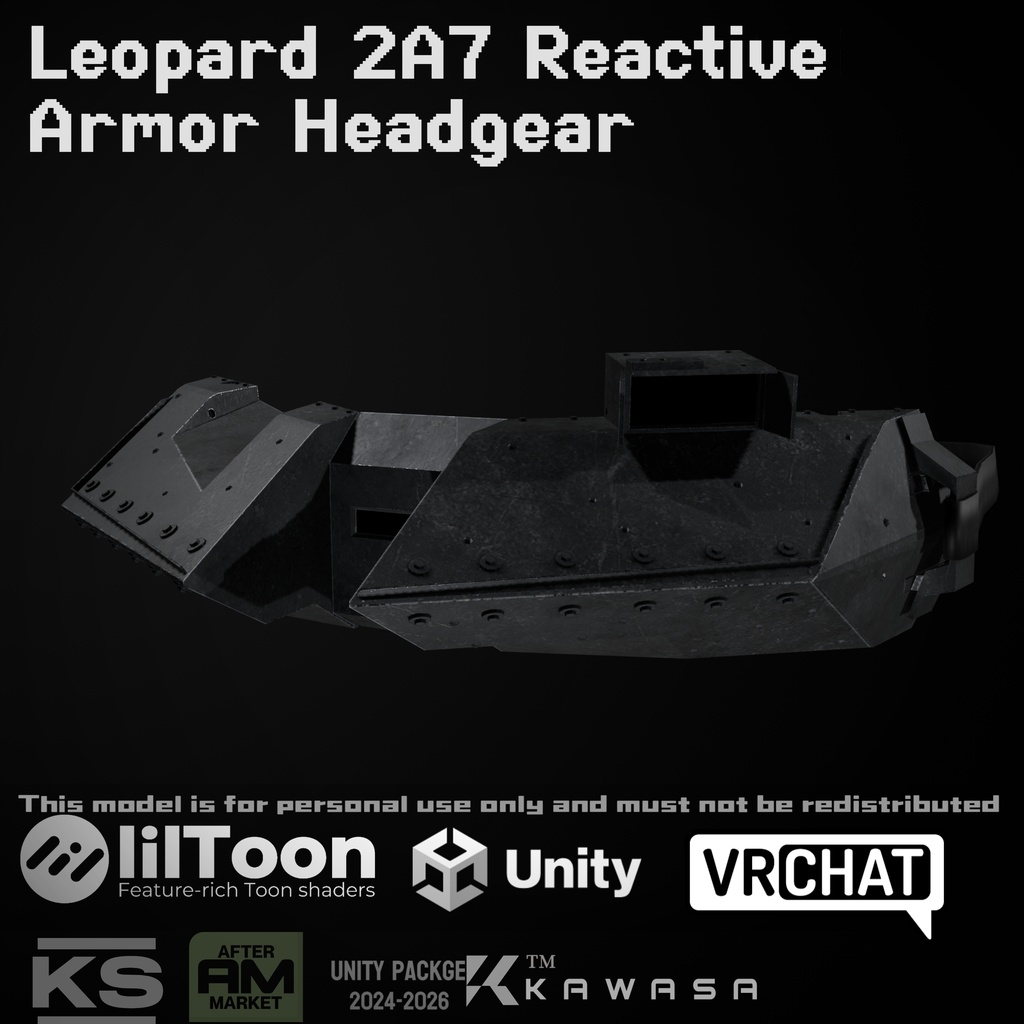 【VRC】Leopard2A7 Reactive Armor Headgear