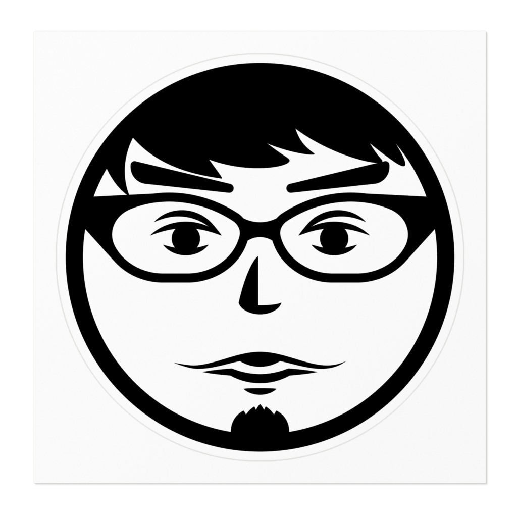 ナカドウガステッカー(黒)