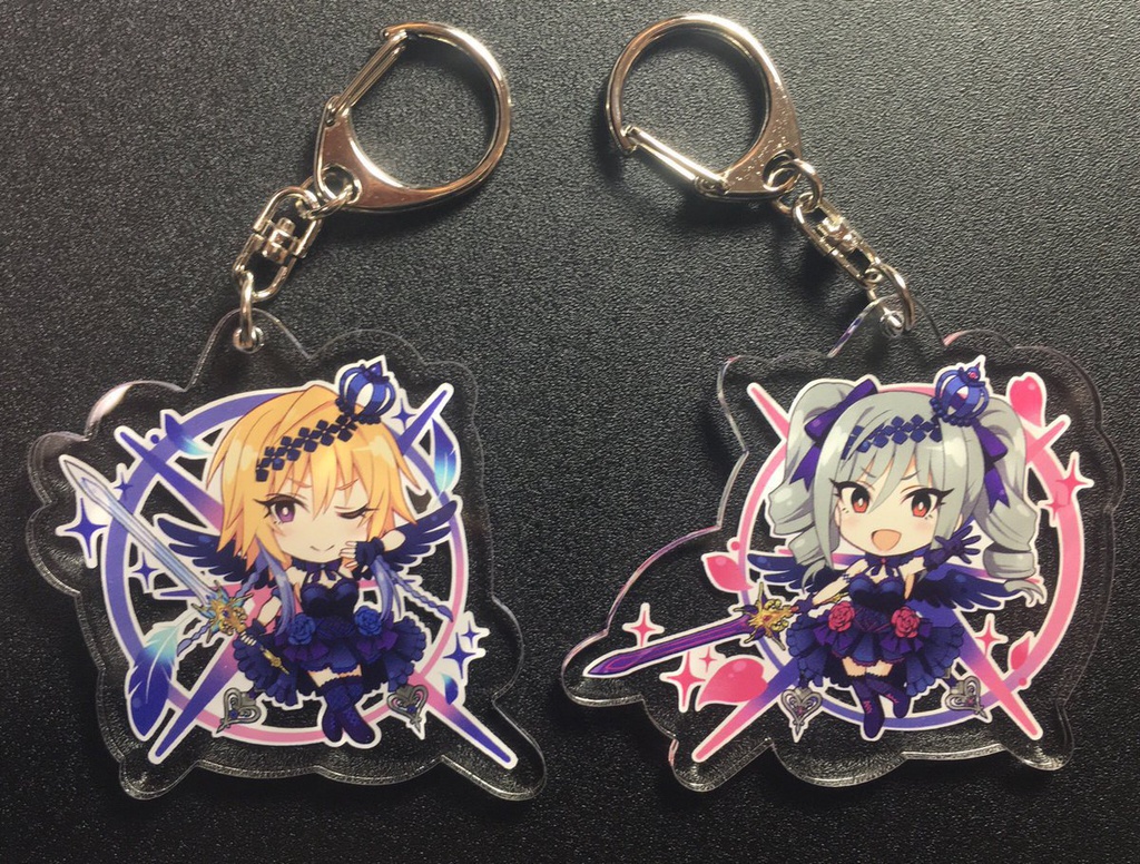 (販売終了)双翼の独奏曲(二宮飛鳥ver・神崎蘭子ver) /アクリルキーホルダー【C93】