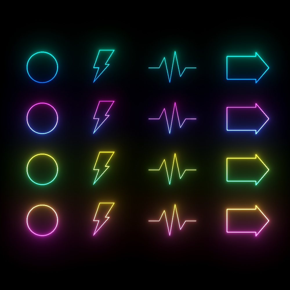 音楽系ネオン看板(全104点)セット🎤【VRChat想定】