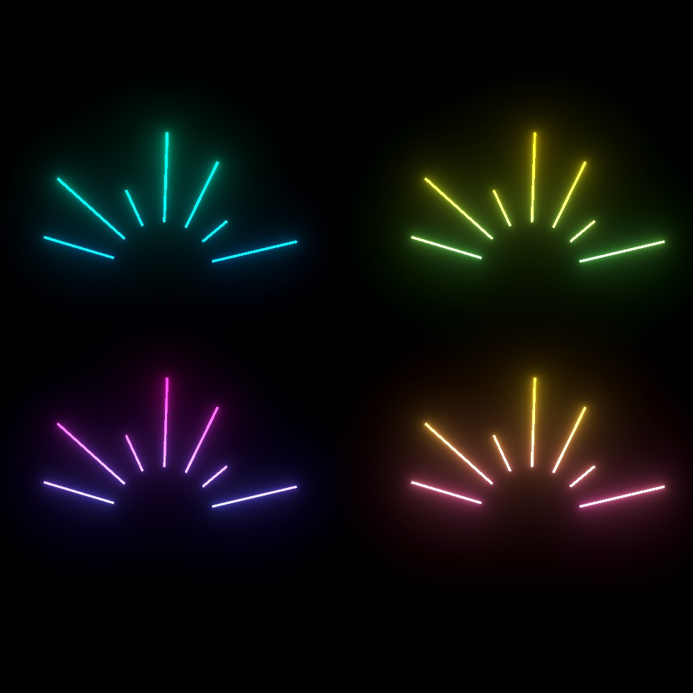 音楽系ネオン看板(全104点)セット🎤【VRChat想定】