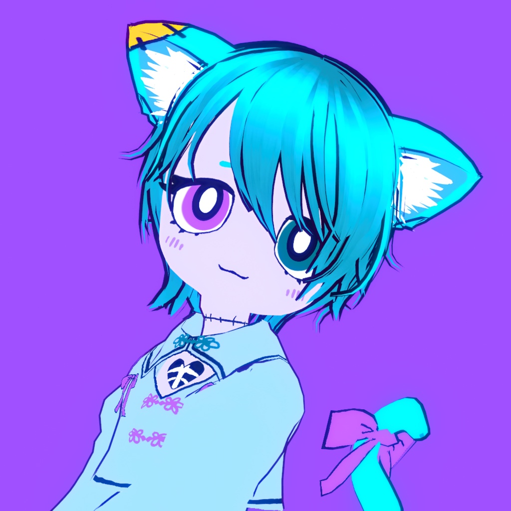 【vroid用髪型】耳かけショート 男 女 中性 少年 少女 ヘア ヘアプリセット