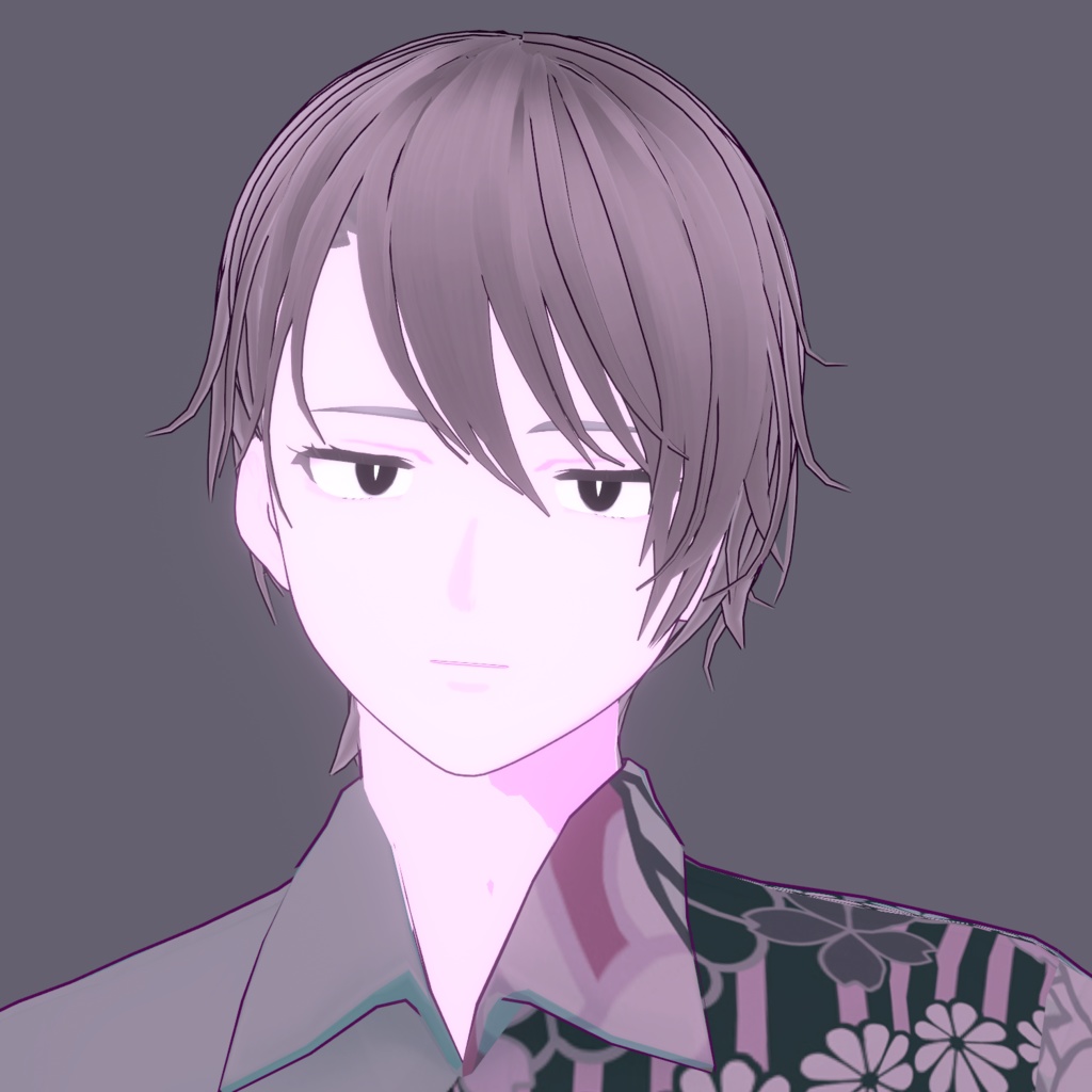 【vroid用髪型】耳かけショート 男 女 中性 少年 少女 ヘア ヘアプリセット