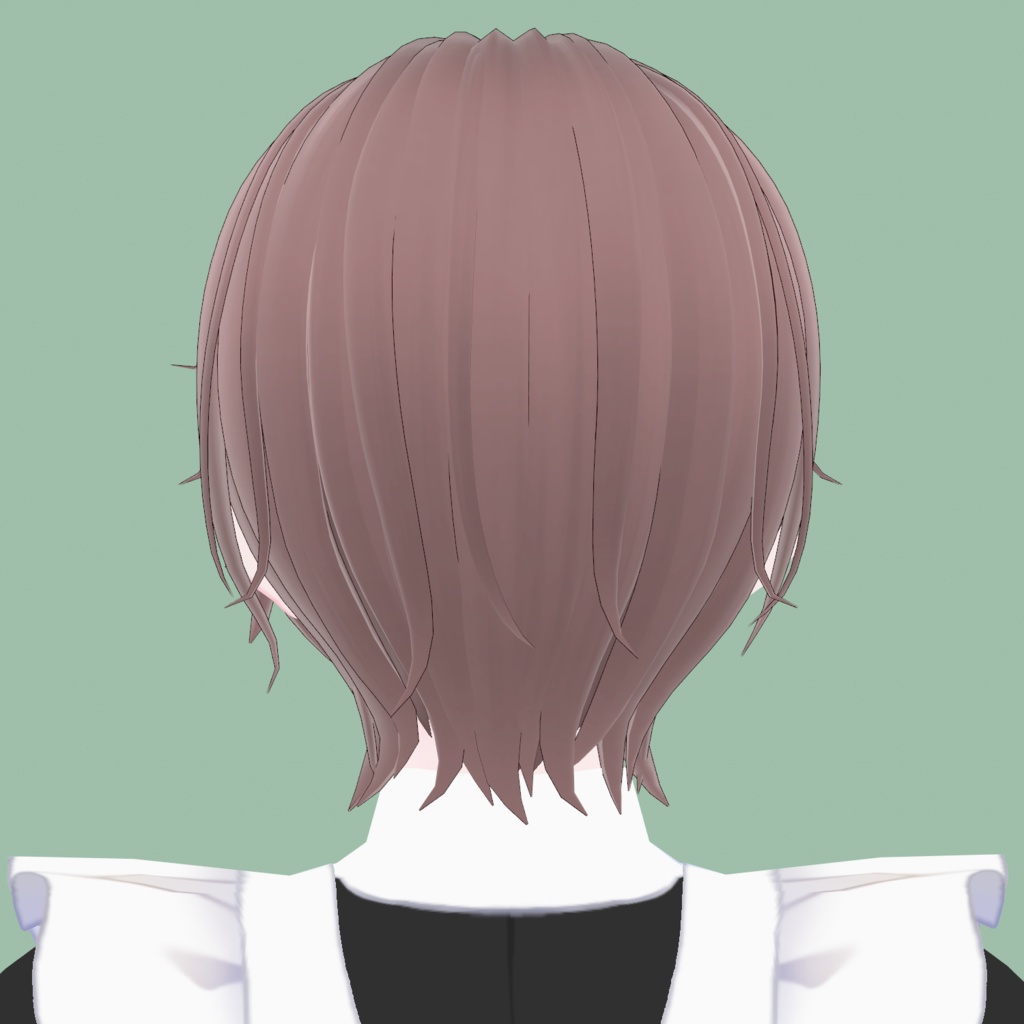 【vroid用髪型】耳かけショート 男 女 中性 少年 少女 ヘア ヘアプリセット