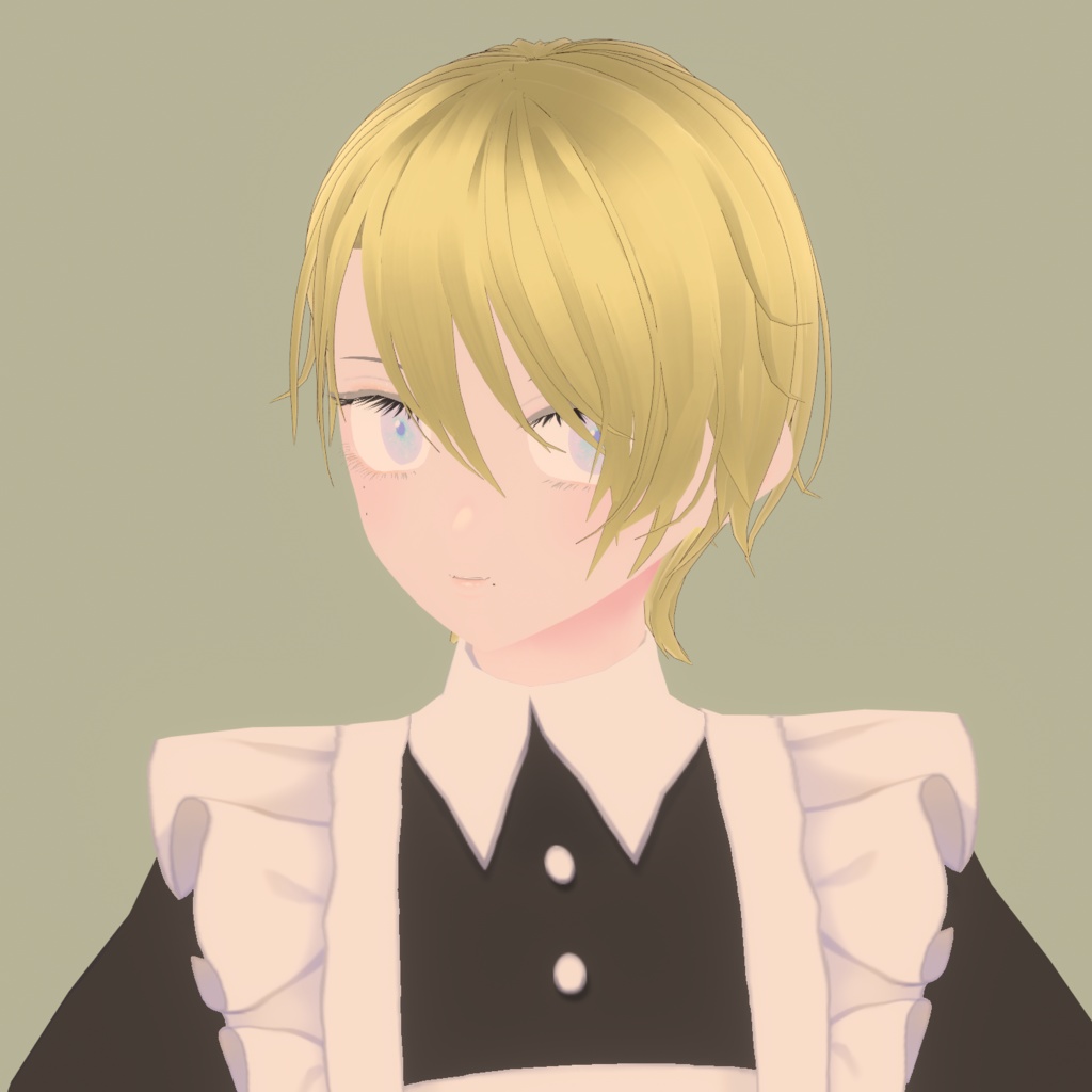 【vroid用髪型】耳かけショート 男 女 中性 少年 少女 ヘア ヘアプリセット