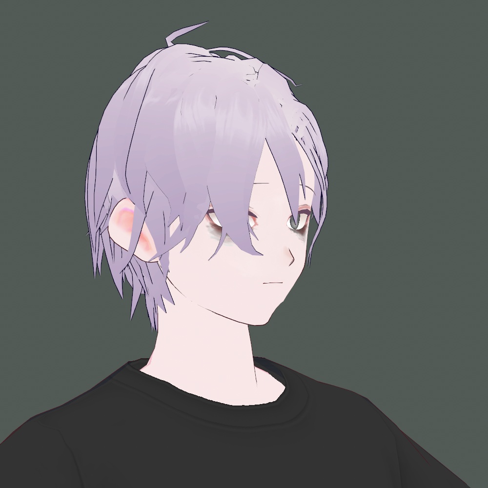 【vroid用髪型】かき上げショート 中性 男 女 ヘア ヘアプリセット