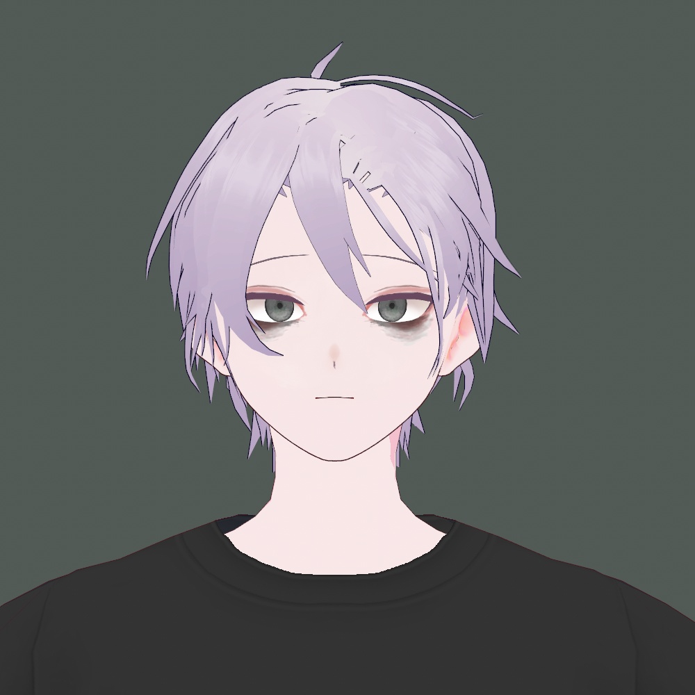 【vroid用髪型】かき上げショート 中性 男 女 ヘア ヘアプリセット