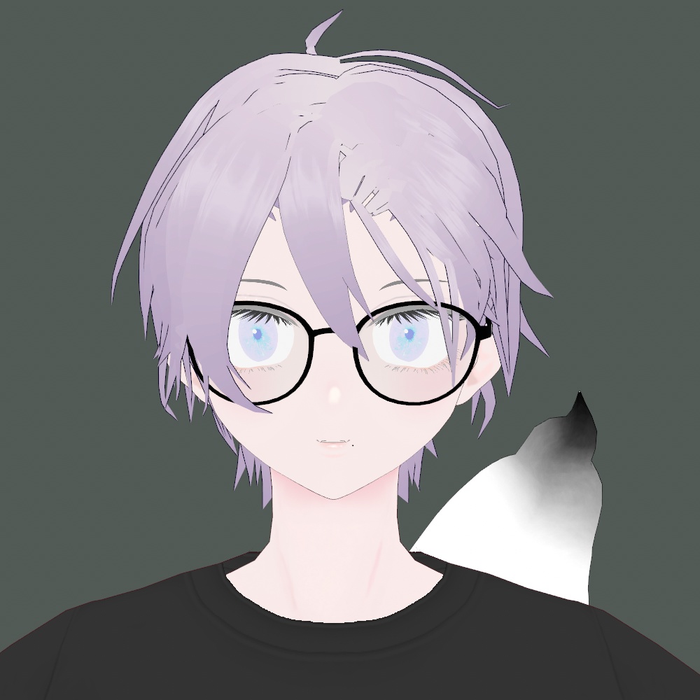 【vroid用髪型】かき上げショート 中性 男 女 ヘア ヘアプリセット