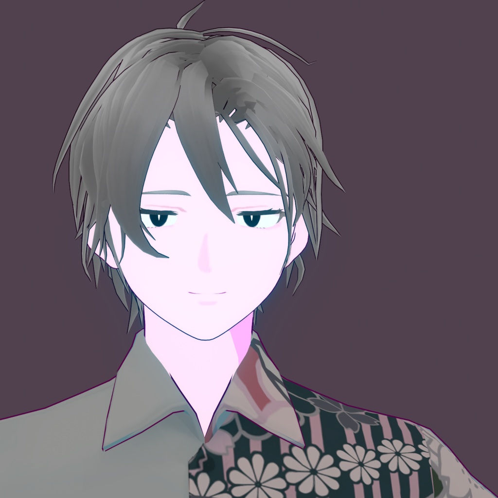 【vroid用髪型】かき上げショート 中性 男 女 ヘア ヘアプリセット