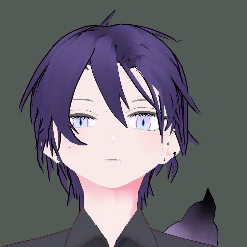 【vroid用髪型】かき上げショート 中性 男 女 ヘア ヘアプリセット