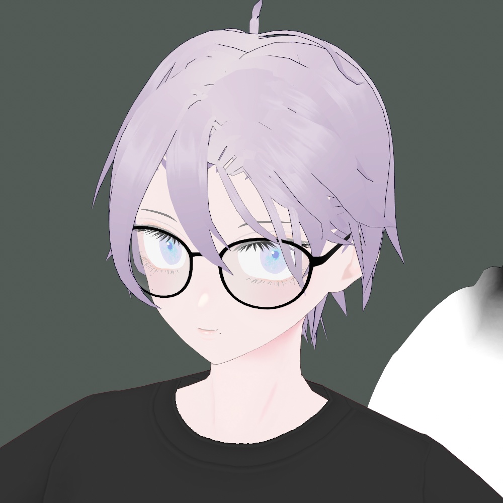 【vroid用髪型】かき上げショート 中性 男 女 ヘア ヘアプリセット