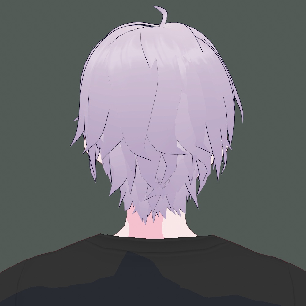 【vroid用髪型】かき上げショート 中性 男 女 ヘア ヘアプリセット