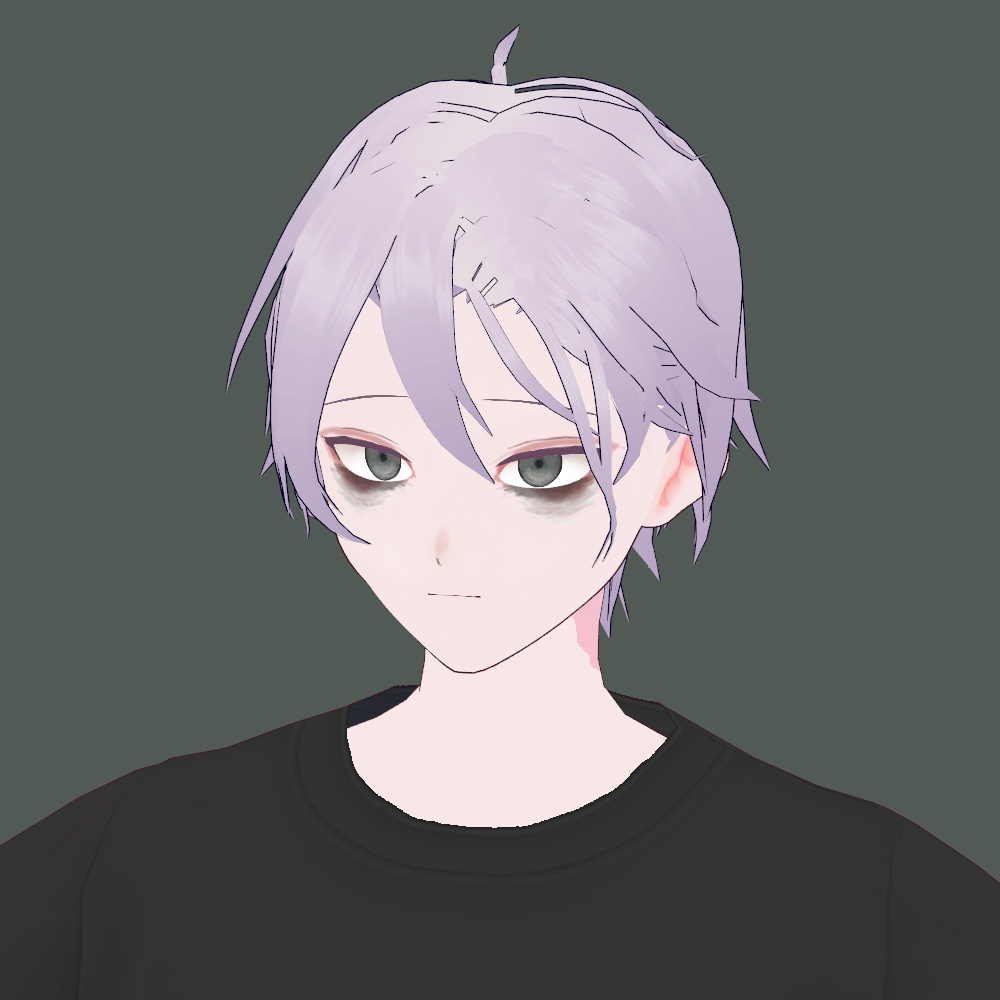 【vroid用髪型】かき上げショート 中性 男 女 ヘア ヘアプリセット