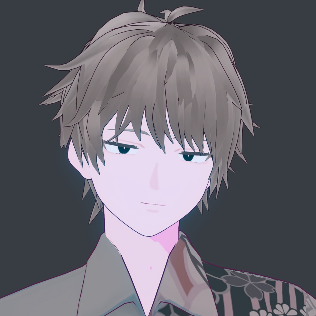 【vroid用髪型】つんつんショート 少年 男 中性 ヘア ヘアプリセット