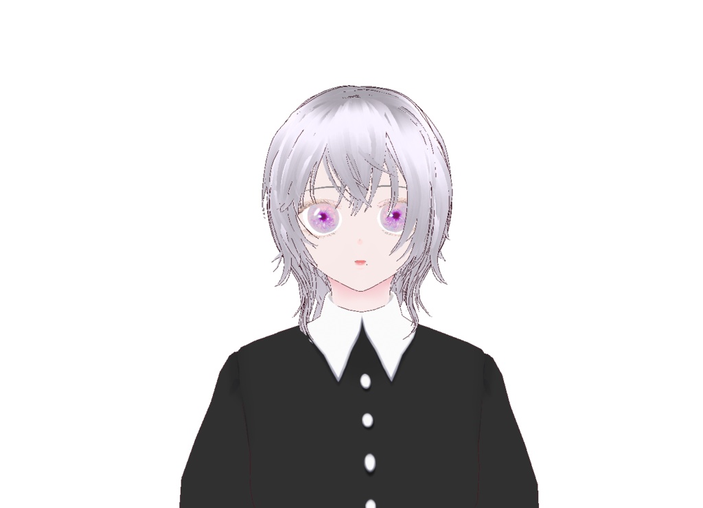 【vroid 髪】儚げウルフ 女 中性 ヘア ヘアプリセット