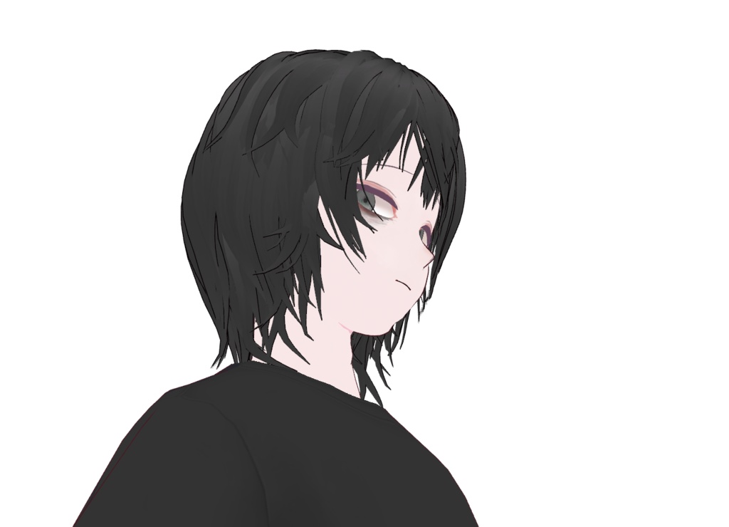 【vroid 髪】儚げウルフ 女 中性 ヘア ヘアプリセット