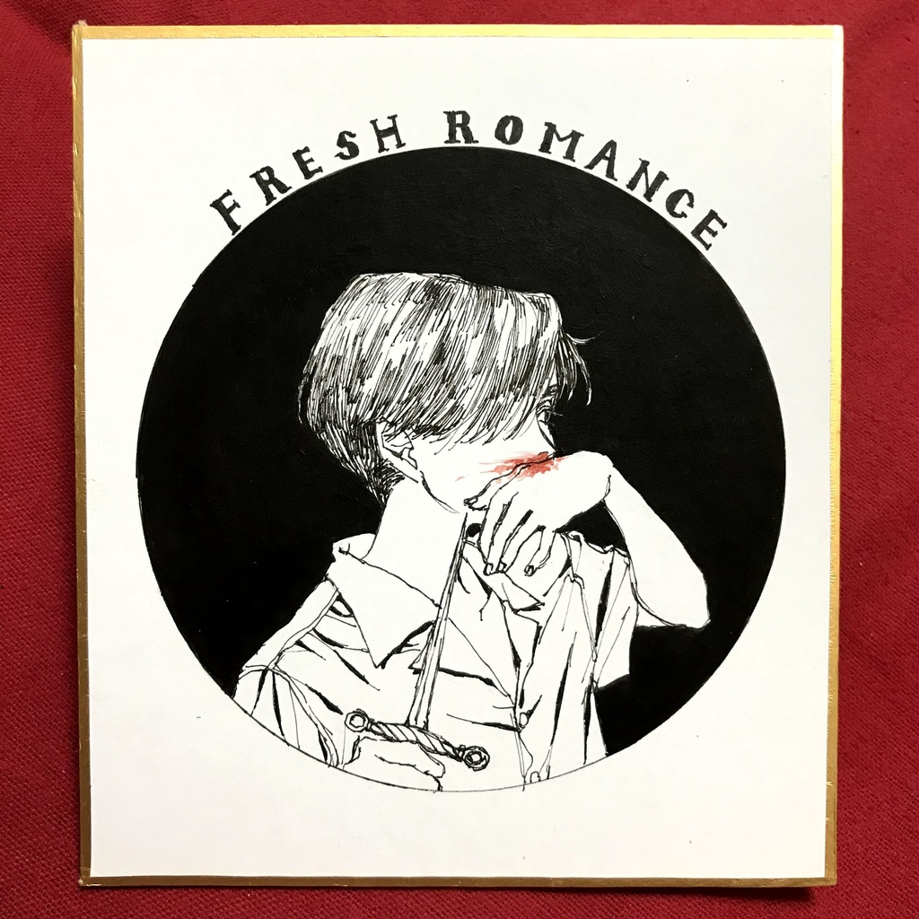 「Fresh Romance ⓵」ミニ色紙原画／Paperboard Illustration