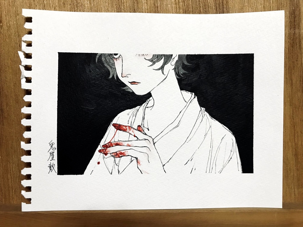 「冷笑」ドローイング