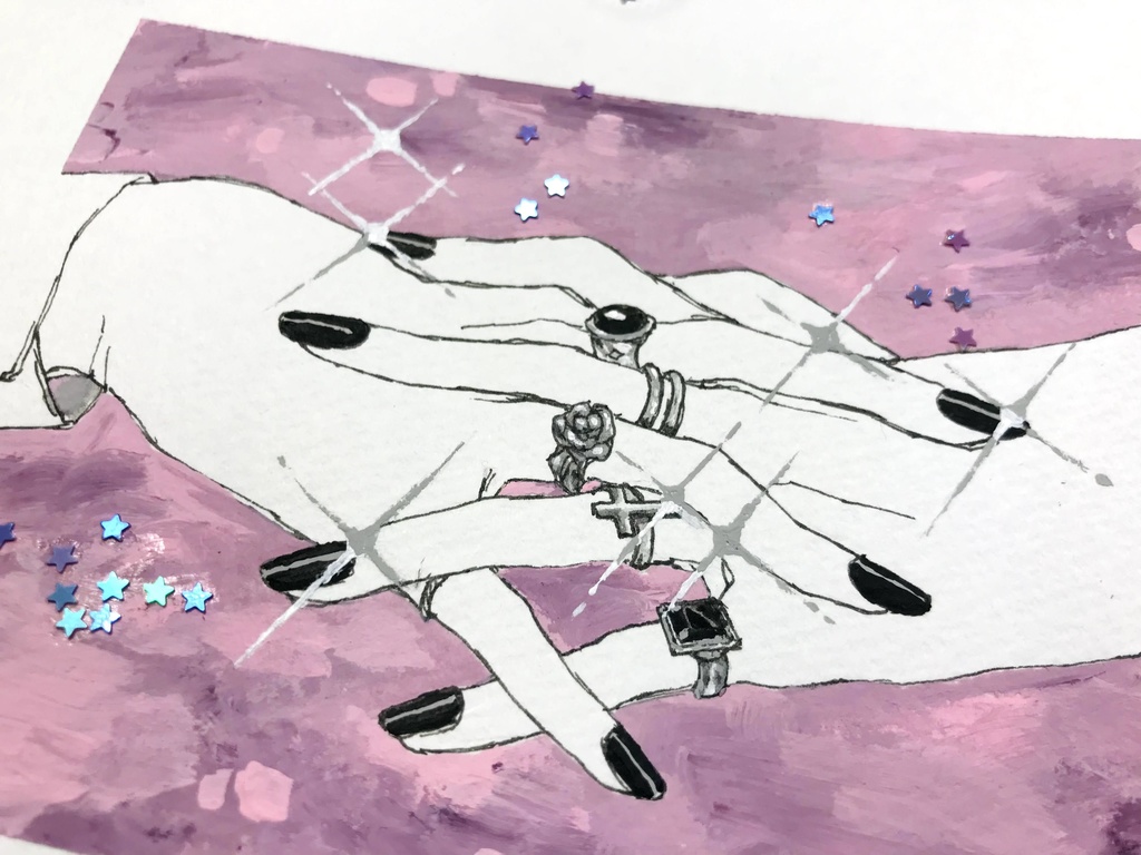 「Dreamy Starlight」ドローイング
