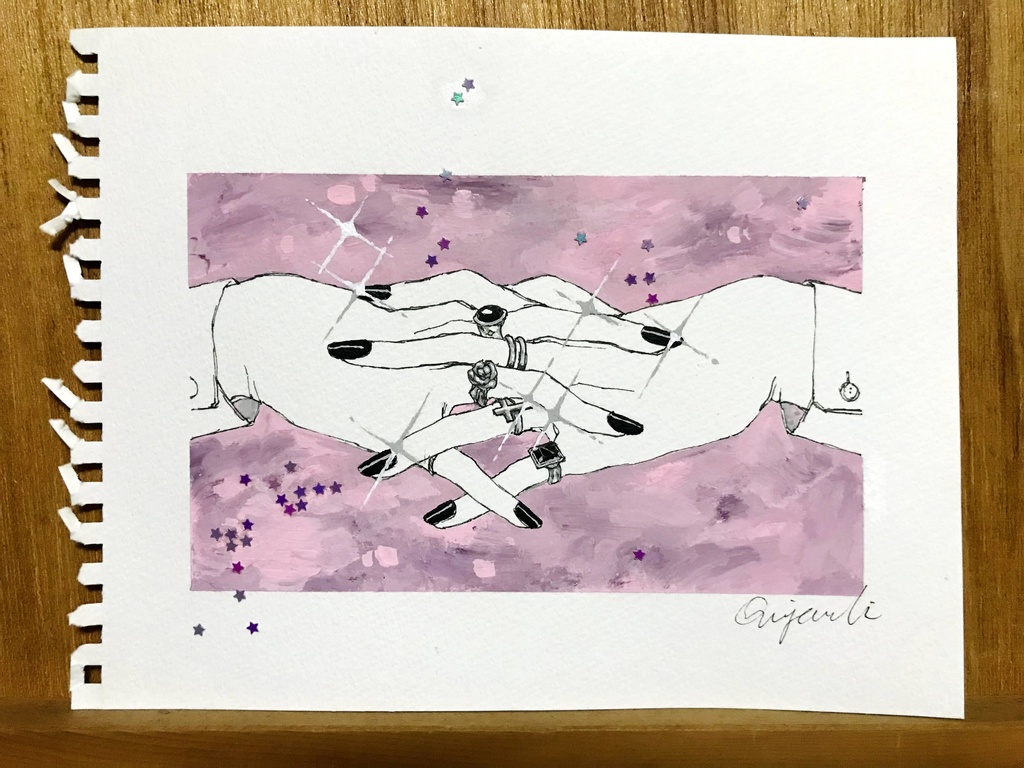 「Dreamy Starlight」ドローイング