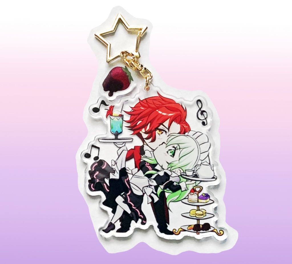 シルレスアクリルキーホルダー