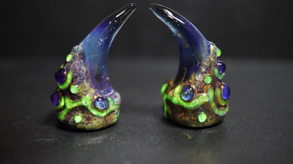 ガラス角 大(青)