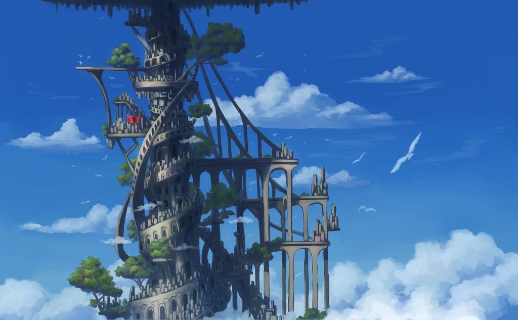 雲の上の旅人(イラスト集)