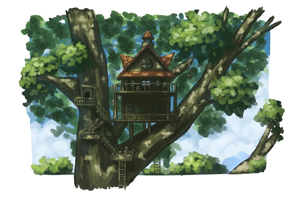 ポストカード　ツリーハウス