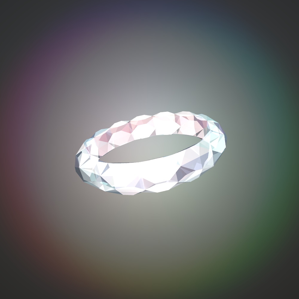 クリスタル リング【3Dアクセサリー】