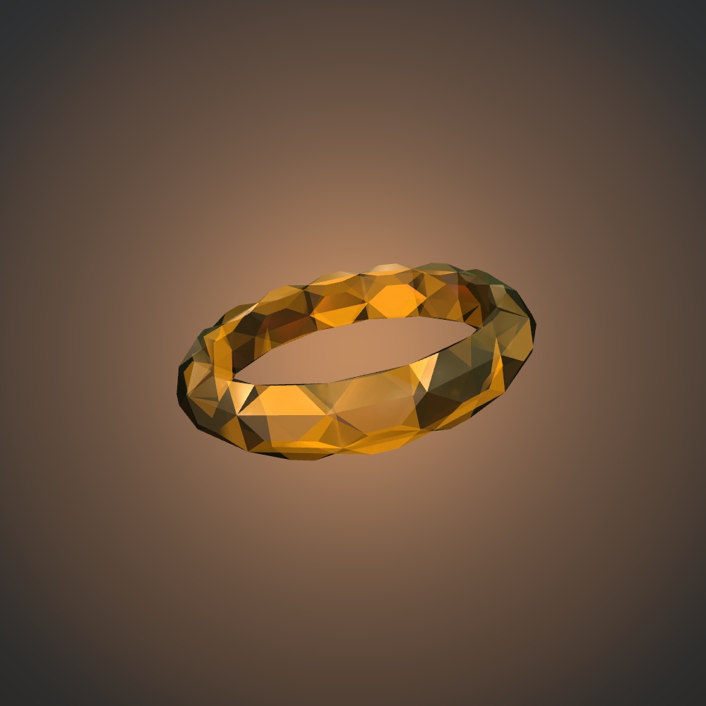 クリスタル リング【3Dアクセサリー】