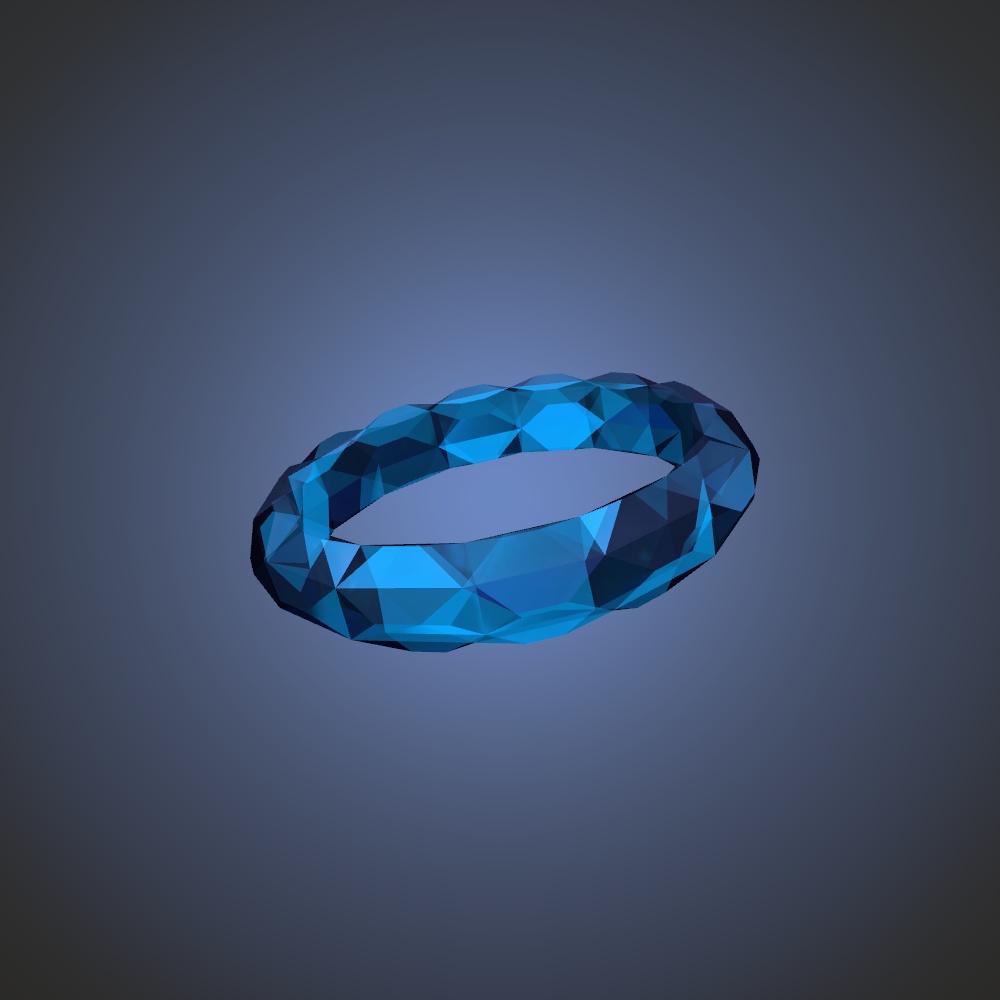 クリスタル リング【3Dアクセサリー】