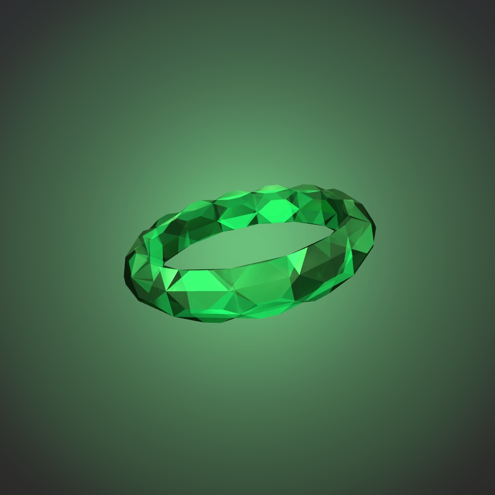 クリスタル リング【3Dアクセサリー】