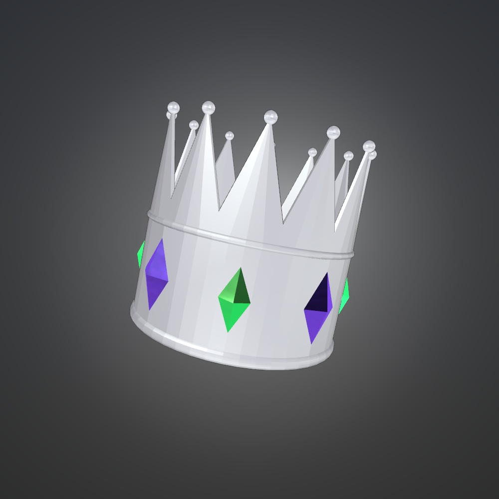 ローポリ 王冠【3Dアクセサリー】