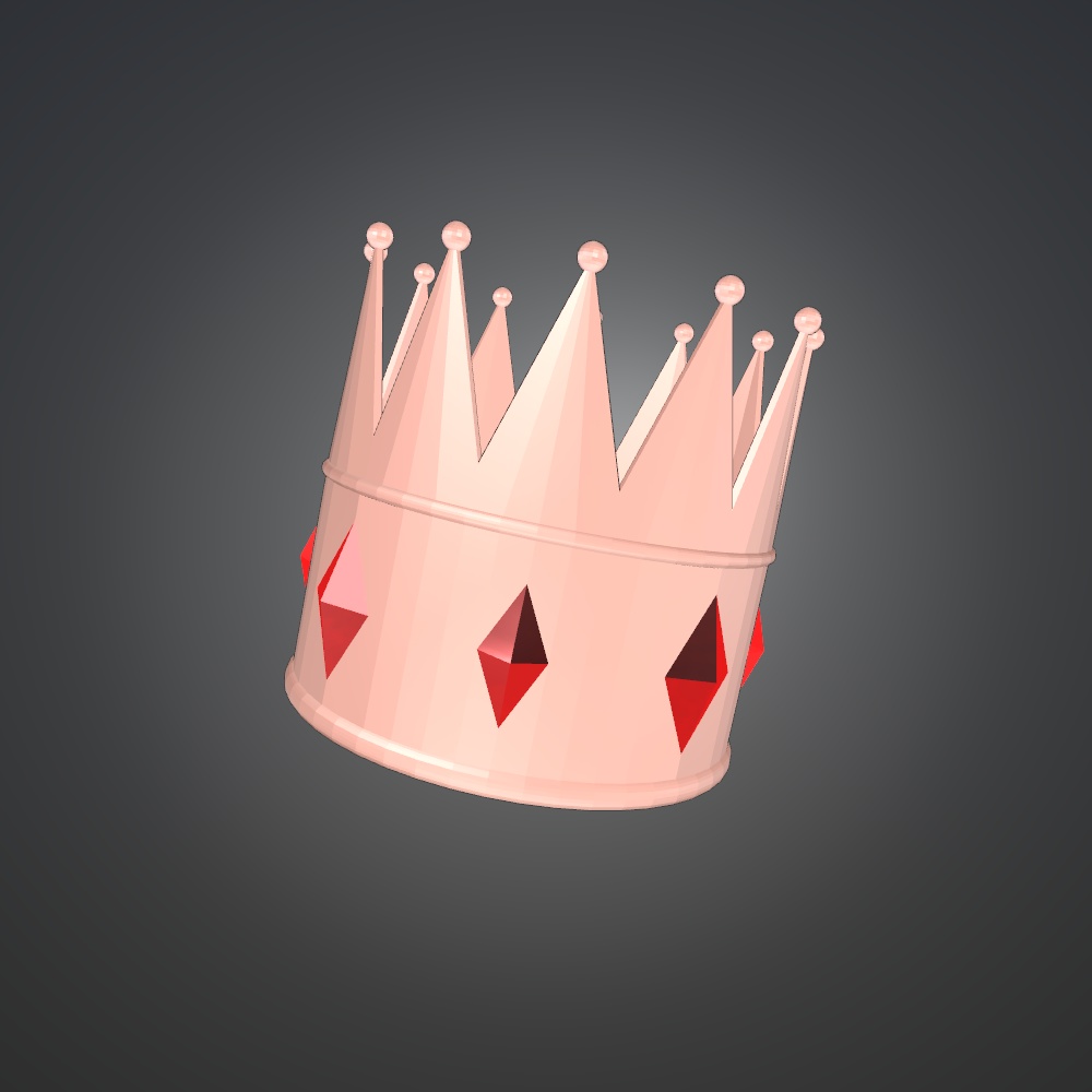 ローポリ 王冠【3Dアクセサリー】