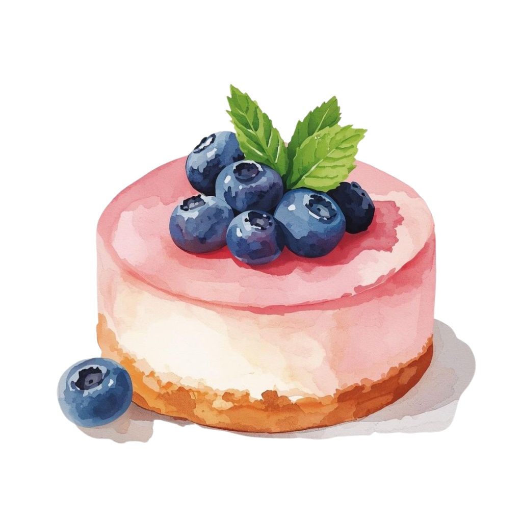 水彩画風 海辺カフェとメニュー のクリップアートセット(PNG・全12点)