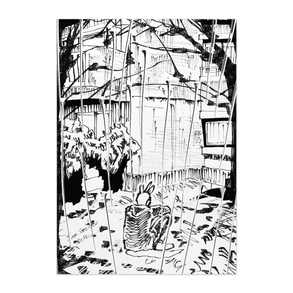【ポスター】雨の中