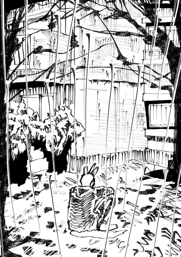 【DL】雨の中