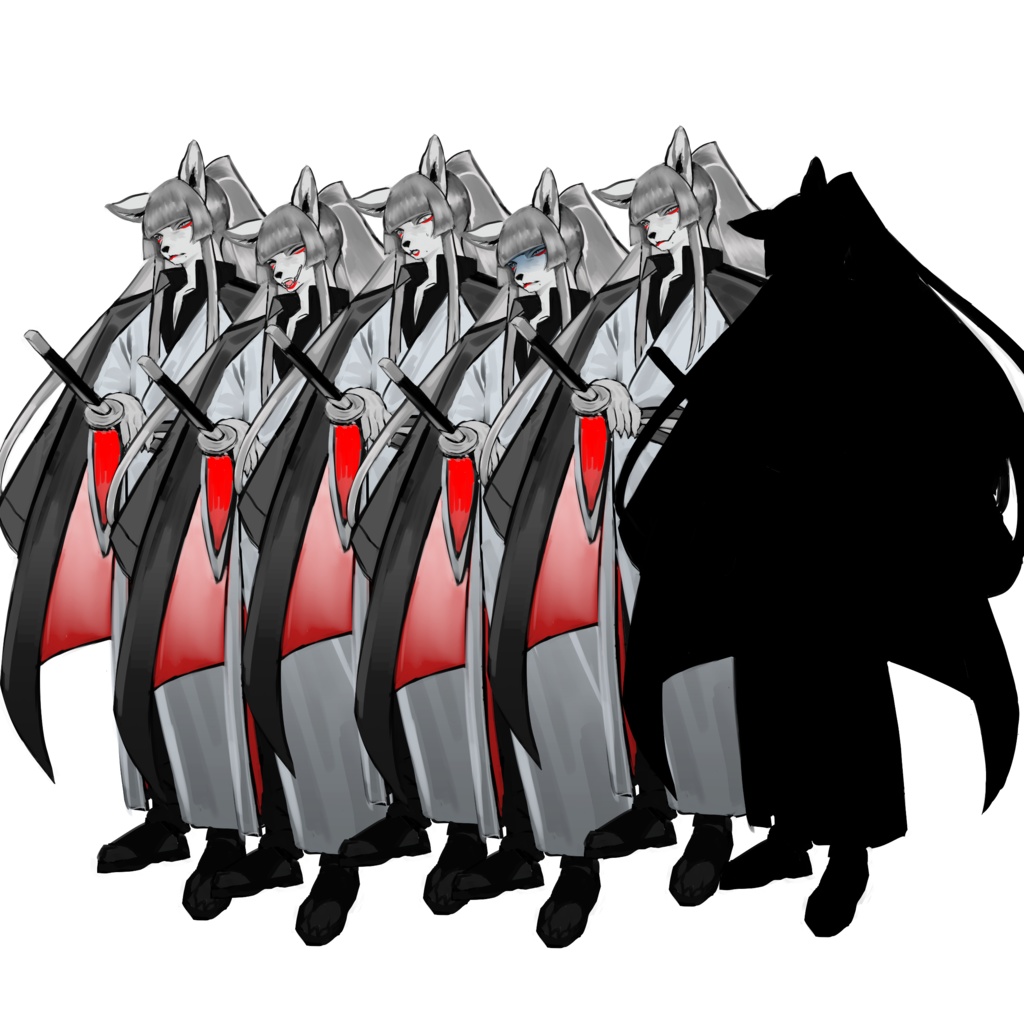 無料版あり | ケモ | 侍 | 青年 | PNG | 商用利用可能