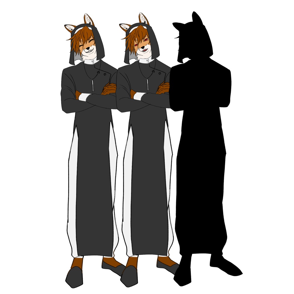 【ジェンダーレス×ケモ】立ち絵|性別なし|獣人キャラ|シスター | 神官 | TRPG/ゲーム|PNG