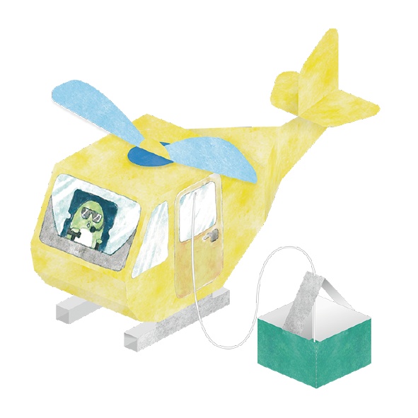 ヘリコプターのペーパークラフト ペパクラ販売所 Booth