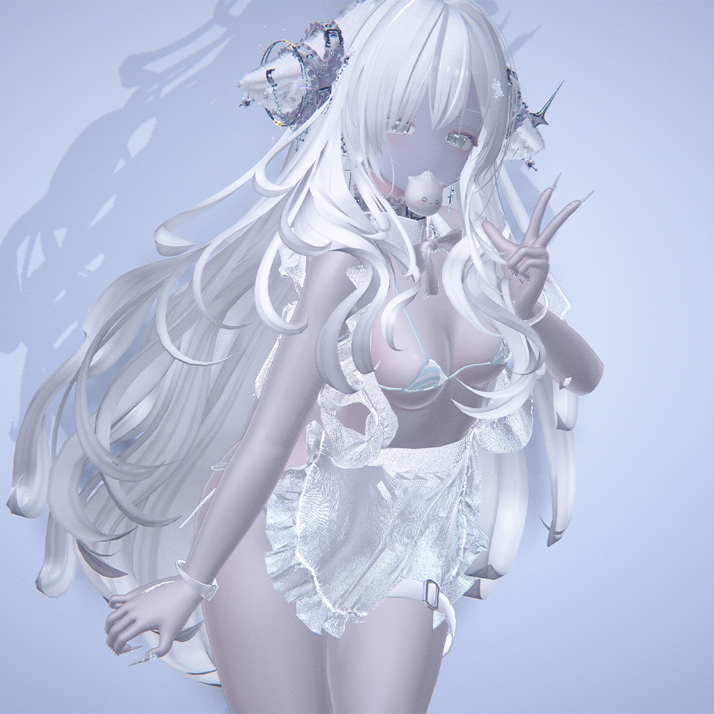 【Liltoon】=Blanc Barillant= 汎用 LilToonマテリアル プリセット『Hair・Head・Body・Cloth・Other』