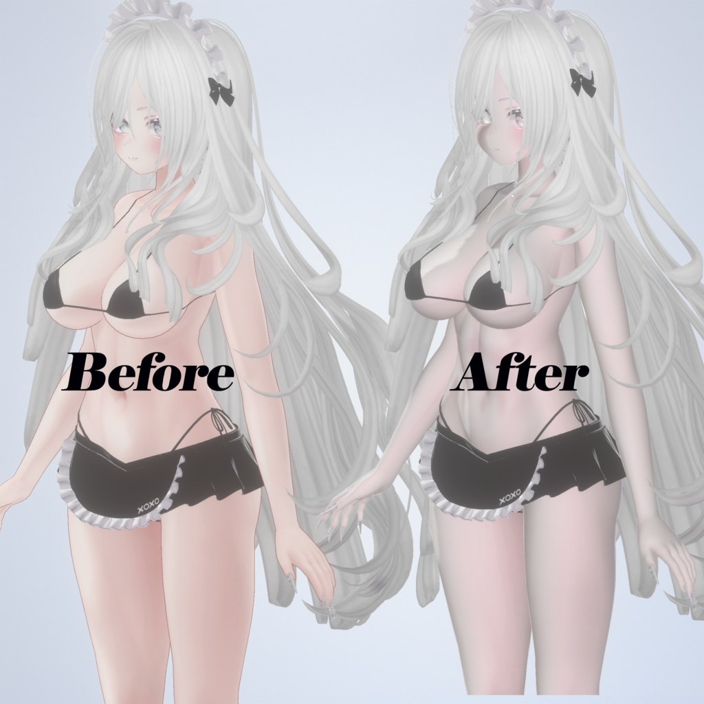 【Liltoon】=Blanc Rose Brillant= 汎用 LilToonマテリアル プリセット